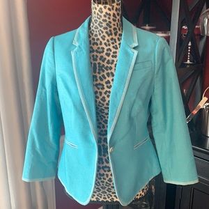 The Limited Turquoise Patterned Blazer
